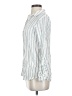 Sigrid Olsen 100% Linen Stripes White Long Sleeve Button-Down Shirt Size S - photo 5