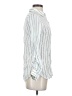 Sigrid Olsen 100% Linen Stripes White Long Sleeve Button-Down Shirt Size S - photo 4