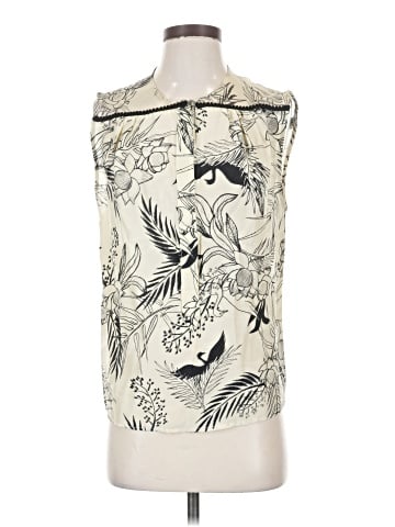Heidi Merrick Sleeveless Silk Top (view 1)
