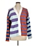 Unbranded 100% Polyester Stripes Purple Cardigan Size XL - photo 1