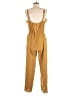 Piper & Scoot 100% Polyester Solid Gold Jumpsuit Size L - photo 2