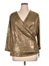 Studio JPR Metallic Gold 3/4 Sleeve Blouse Size XL - photo 1