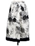 St. John Collection 100% Silk Print Ivory Silk Skirt Size 2 - photo 1