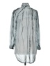 Pilcro 100% Modal Gray Long Sleeve Blouse Size XXS - photo 2