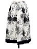 St. John Collection 100% Silk Print Ivory Silk Skirt Size 2 - photo 2