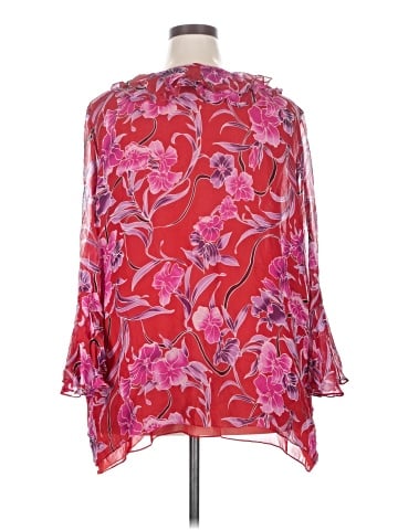 Avenue 3/4 Sleeve Silk Top (view 2)