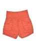 Athleta 100% Linen Solid Orange Cargo Shorts Size 8 - photo 1