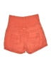 Athleta 100% Linen Solid Orange Cargo Shorts Size 8 - photo 2