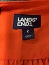 Lands' End 100% Polyester Solid Orange Jumpsuit Size 2 - photo 4