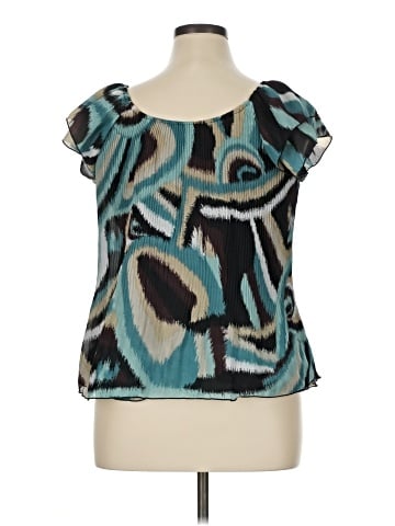 Signature by Larry Levine Short Sleeve Blouse (view 2)