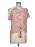 Chenault 100% Rayon Pink Short Sleeve Blouse Size L - photo 1