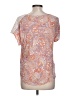 Chenault 100% Rayon Pink Short Sleeve Blouse Size L - photo 2