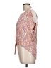 Chenault 100% Rayon Pink Short Sleeve Blouse Size L - photo 5