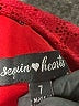Sequin Hearts Solid Red Cocktail Dress Size 7 - photo 7