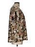 Cato Floral Brown Short Sleeve Blouse Size L - photo 4