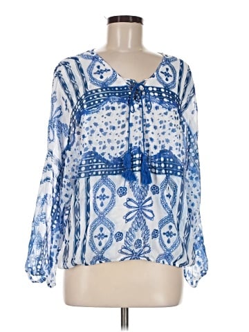 One World 3/4 Sleeve Blouse (view 1)