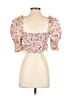 Playa Lucila Pink 3/4 Sleeve Blouse Size S - photo 2