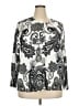 Avenue Paisley Silver Pullover Sweater Size 18 Plus - photo 1