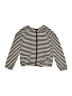 Lularoe Stripes Gold Zip Up Hoodie Size 8 - photo 1