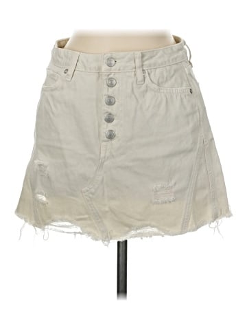 We the Free Denim Skirt (view 1)