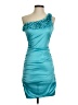Jump Girl 100% Polyester Teal Cocktail Dress Size 1 - photo 1