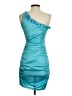 Jump Girl 100% Polyester Teal Cocktail Dress Size 1 - photo 2