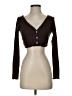 Shein Brown Long Sleeve Henley Size XS - photo 1