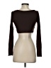 Shein Brown Long Sleeve Henley Size XS - photo 2