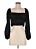 Princess Polly Black 3/4 Sleeve Blouse Size 8 - photo 1