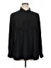 Lane Bryant 100% Polyester Black Long Sleeve Blouse Size 14 - 16 Plus - photo 1