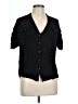 Odille 100% Rayon Black Short Sleeve Blouse Size 4 - photo 1