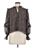 Aureum 100% Polyester Brown 3/4 Sleeve Blouse Size M - photo 1