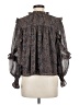 Aureum 100% Polyester Brown 3/4 Sleeve Blouse Size M - photo 2