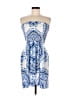 Venus 100% Polyester Paisley Blue Cocktail Dress Size M - photo 1