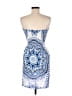 Venus 100% Polyester Paisley Blue Cocktail Dress Size M - photo 2