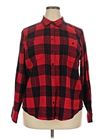 St. John's Bay Long Sleeve Button-Down Shirt (view 1)