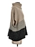 Charlotte Russe Color Block Gray Poncho Size S - photo 4