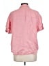 Grayson 100% Linen Pink Short Sleeve Blouse Size Sm (2) - photo 2