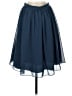 REVELRY Solid Blue Formal Skirt Size 4 - photo 1