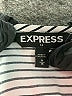 Express Outlet Stripes Gray Short Sleeve Top Size M - photo 7
