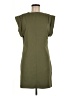 MNG Solid Green Casual Dress Size 6 - photo 1