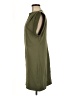 MNG Solid Green Casual Dress Size 6 - photo 5
