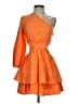 Shein Orange Cocktail Dress Size 2 - photo 1