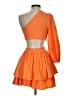 Shein Orange Cocktail Dress Size 2 - photo 2
