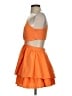 Shein Orange Cocktail Dress Size 2 - photo 5