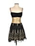 Masquerade 100% Polyester Metallic Gold Cocktail Dress Size 5 - 6 - photo 1