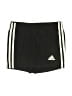 Adidas 100% Polyester Stripes Black Athletic Shorts Size 11 - 12 - photo 1