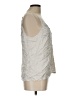 Haven Well Within Silver Sleeveless Silk Top Size L - photo 4