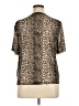 Wild Fable Animal Print Brown Short Sleeve Blouse Size 1X - photo 2