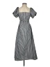 Aqua Checkered-gingham Gray Casual Dress Size XS (estimated) - photo 1